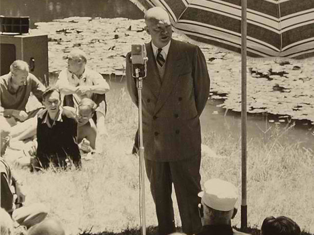 U.S. President Eisenhower at the Bohemian Grove