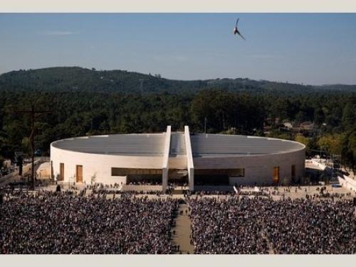 Benedict's Cathedral in Fátima, the Beast's offense to Our Lady. Cost: 90 million Euros.