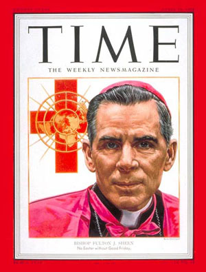 Freemason Fulton Sheen on the cover of Time Magazine