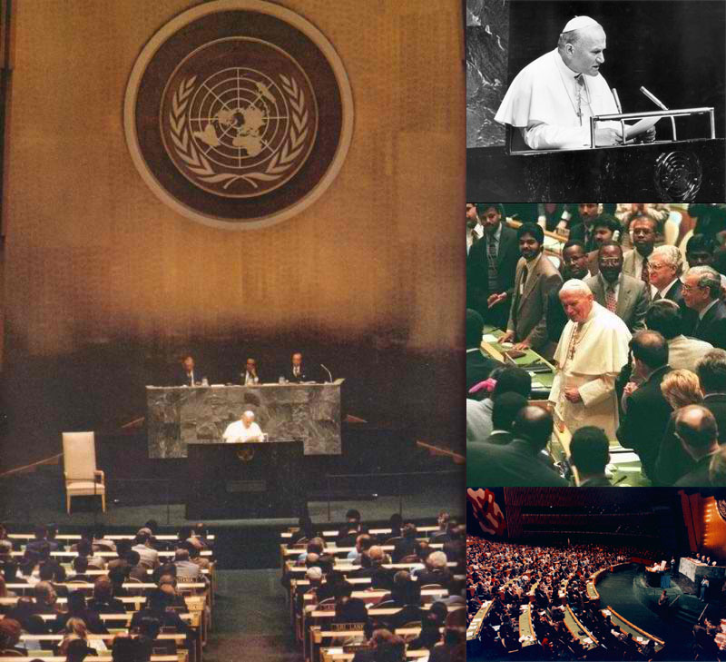 Antipope John Paul II at the United Nations