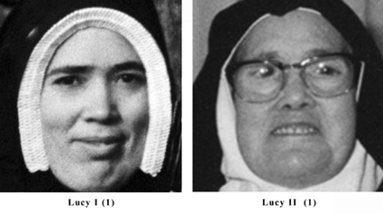 The Real Sister Lucia '1' compared to the impostor Sister Lucy '2'