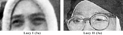 Eyebrow comparison of the Real Sister Lucia and the impostor Sister Lucy