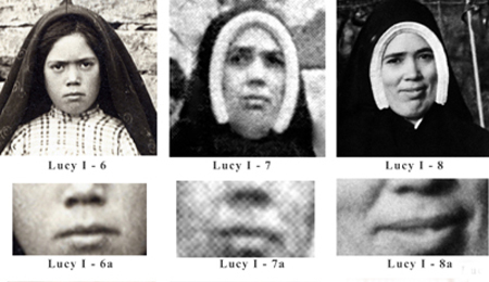 The lips of the Real Sister Lucia