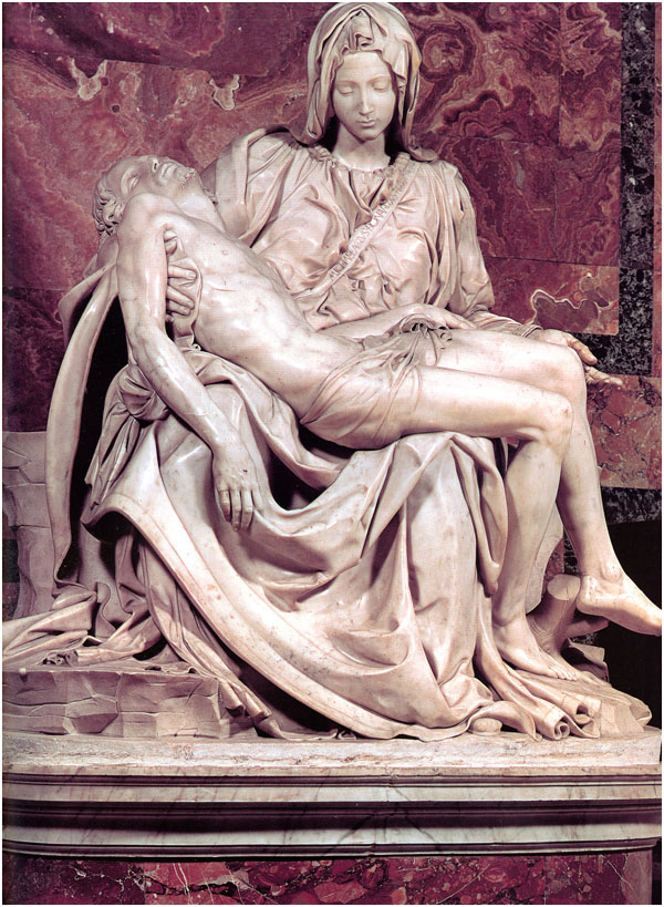 Our Lady is God: The La Pieta sculpture.