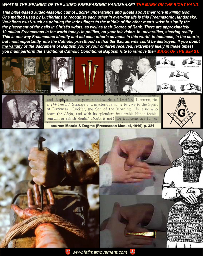 Meaning of the Masonic Handshake - The Mark on the Right Hand