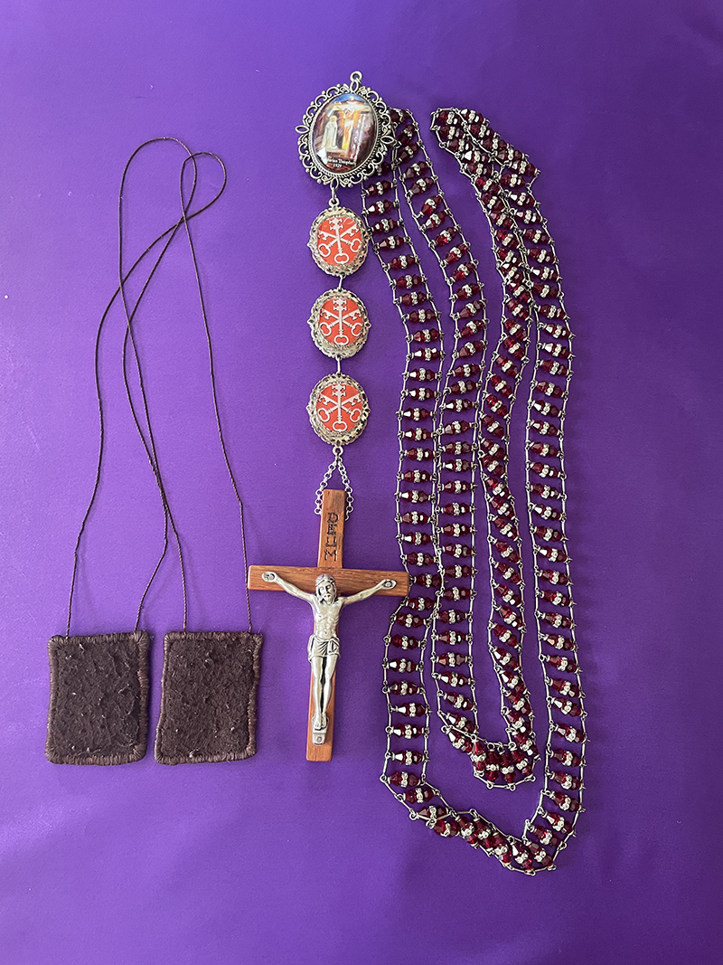 Brown Scapular and Original 150 Rosary of Eve Fatima